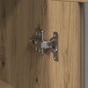 Wall-Mounted Cabinet with Glass Doors Artisan Oak 69,5x34x90 cm