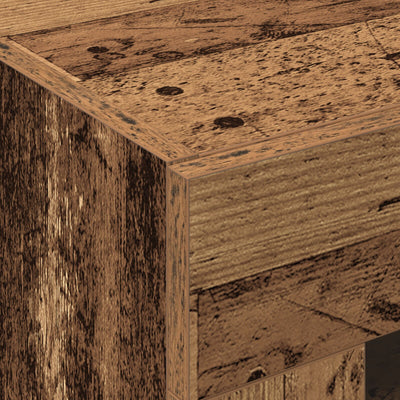 Wall-Mounted Cabinet with Glass Doors Old Wood 69,5x34x90 cm