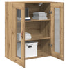 Wall-Mounted Cabinet with Glass Doors Artisan Oak 69,5x34x90 cm