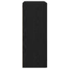 Wall-Mounted Cabinet with Glass Doors Black Oak 69,5x34x90 cm