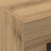 Wall-Mounted Cabinet with Glass Doors Artisan Oak 69,5x34x90 cm