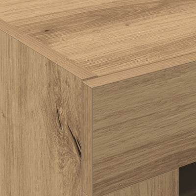 Wall-Mounted Cabinet with Glass Doors Artisan Oak 69,5x34x90 cm