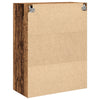 Wall-Mounted Cabinet with Glass Doors Old Wood 69,5x34x90 cm