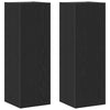 Wall-Mounted TV Cabinets - 2 pcs Black Oak, 30.5x30x90 cm, Made from Engineered Wood