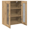 Wall-Mounted Cabinet with Glass Doors Artisan Oak 69,5x34x90 cm