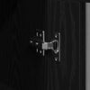 Wall-Mounted Cabinet with Glass Doors Black Oak 69,5x34x90 cm