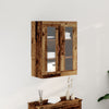 Wall-Mounted Cabinet with Glass Doors Old Wood 69,5x34x90 cm