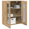 Wall-Mounted Cabinet with Glass Doors Artisan Oak 69,5x34x90 cm