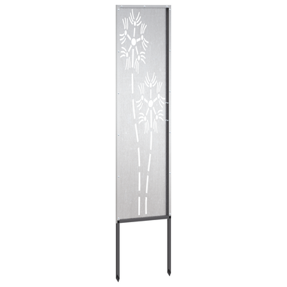Garden Privacy Screen Silver 32 x 140 cm Stainless steel