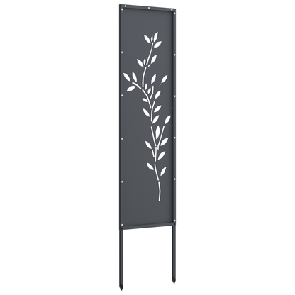 Garden Privacy Screen Anthracite 32 x 140 cm Cold-rolled steel