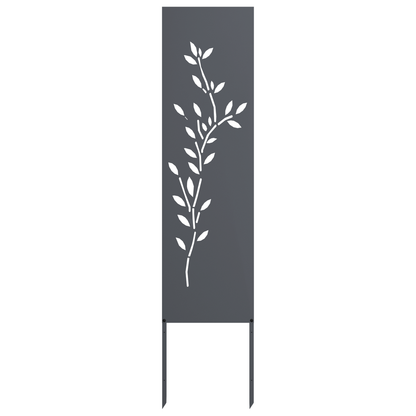 Garden Privacy Screen Anthracite 32 x 140 cm Cold-rolled steel