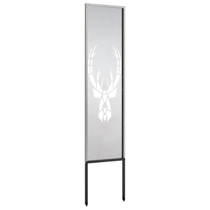 Garden Privacy Screen Silver 32 x 140 cm Stainless steel