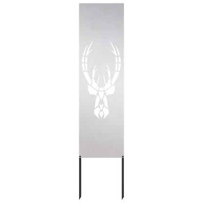 Garden Privacy Screen Silver 32 x 140 cm Stainless steel