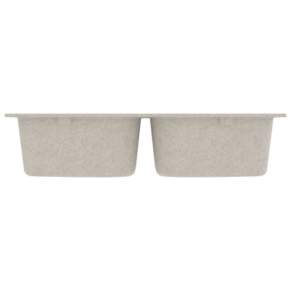 Kitchen Sink Beige 76 x 48 x 30 cm Quartz and Resin