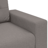 2 Piece Sofa Set with Cushions Taupe Fabric