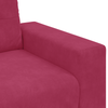 2 Piece Sofa Set with Cushions Wine Red Velvet
