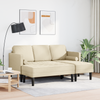 2 Piece Sofa Set with Cushions Cream Fabric