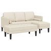 2 Piece Sofa Set with Cushions Linen