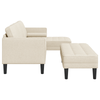2 Piece Sofa Set with Cushions Linen