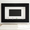 12 Piece TV Cabinet Set Wall-mounted Black Oak Engineered Wood