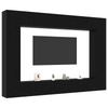 12 Piece TV Cabinet Set Wall-mounted Black Oak Engineered Wood