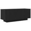 Bedside Cabinet Black Oak cm Engineered wood