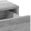 2-Piece Dressing Table Set with LED - Grey Sonoma Engineered Wood