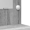 2-Piece Dressing Table Set with LED - Grey Sonoma Engineered Wood