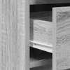 2-Piece Dressing Table Set with LED - Grey Sonoma Engineered Wood