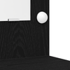2 Piece Dressing Table Set with LED Black Engineered Wood