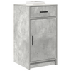 2-Piece Dressing Table Set with LED in Concrete Grey Engineered Wood