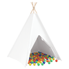 Children Teepee Tent with Bag Peach & Playballs Skin White