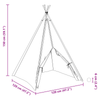 Children Teepee Tent with Bag Peach & Playballs Skin White