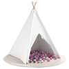 Children Teepee Tent with Bag Peach & Playballs Skin White