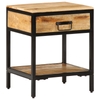 Bedside Cabinet 40x35x50 cm Solid Wood Rough Mango