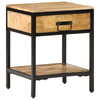 Bedside Cabinet 40x35x50 cm Solid Wood Rough Mango