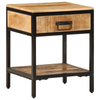 Bedside Cabinet 40x35x50 cm Solid Wood Rough Mango