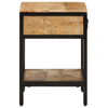 Bedside Cabinet 40x35x50 cm Solid Wood Rough Mango