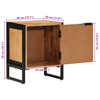 Bedside Cabinet 40x30x50 cm Solid Wood Acacia