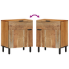 Bedside Cabinet 50x33x60 cm Solid Wood Acacia