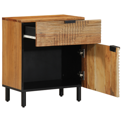 Bedside Cabinet 50x33x60 cm Solid Wood Acacia