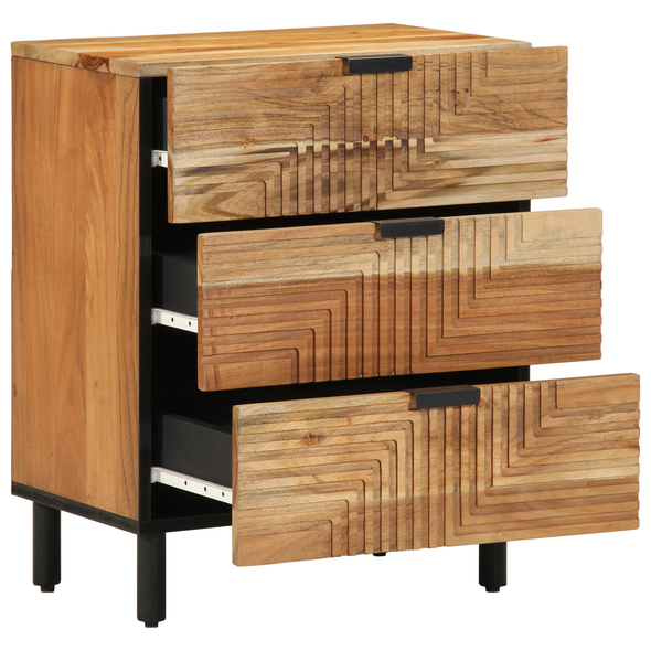 Bedside Cabinet 50x33x62 cm Solid Wood Acacia