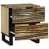 Bedside Cabinet 40x33.5x46 cm Solid Wood Mango and Engineered Wood