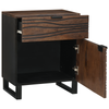 Bedside Cabinet 50x33x60 cm Solid Wood Walnut
