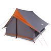 Camping Tent A-Frame 5-Person Grey and Orange Waterproof