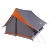 Camping Tent A-Frame 5-Person Grey and Orange Waterproof