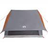 Camping Tent A-Frame 5-Person Grey and Orange Waterproof