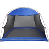 Camping Mosquito Net with Door Blue 5-Person Waterproof