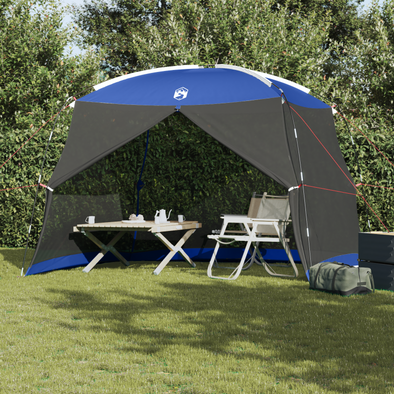 Camping Mosquito Net with Door Blue 5-Person Waterproof