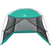 Camping Mosquito Net with Door Green 4-Person Waterproof